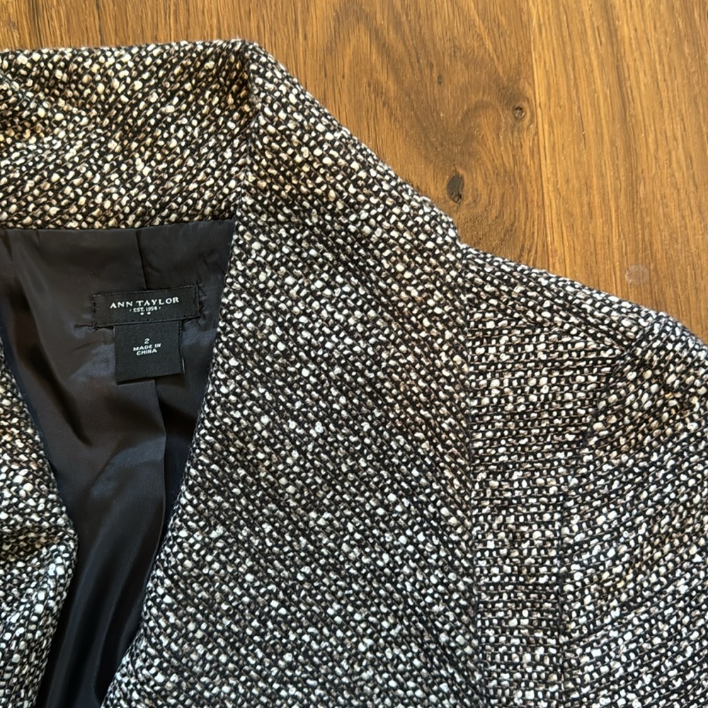 Ann Taylor Fully Lined Tweed Jacket - image 3